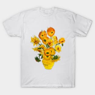 sunflower vincent van gogh no background T-Shirt